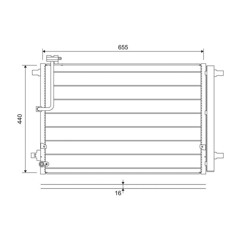 Valeo Air Conditioning Condenser 822657