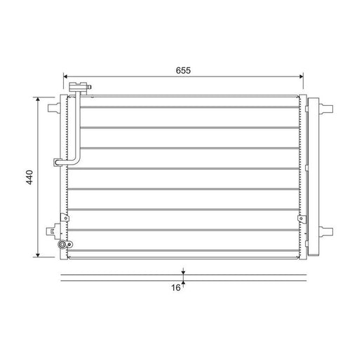 Valeo Air Conditioning Condenser 822657