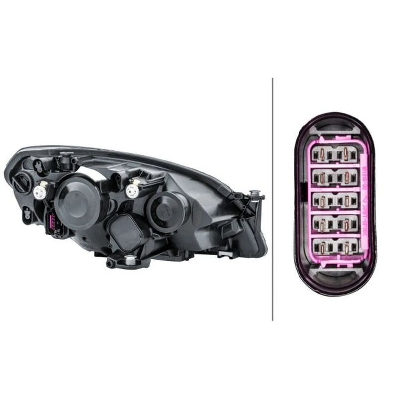 Hella Headlight Headlamp H7/H7 Left fits Skoda Citigo 2011-2019 1.0