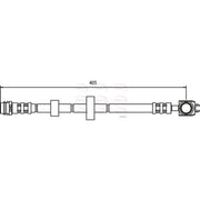 Apec Brake Hydraulic Hose Line Front fits VW Lupo I 1998-2005 1.4 1.7