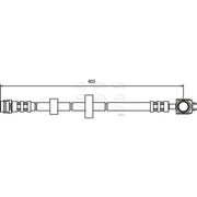 Apec Brake Hydraulic Hose Line Front HOS3500