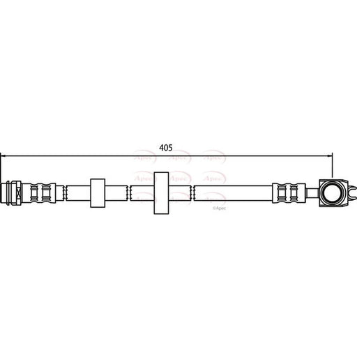 Apec Brake Hydraulic Hose Line Front HOS3500