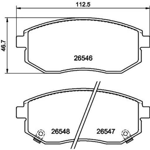Mintex Front Brake Pad Set fits Dacia Spring 2020 on