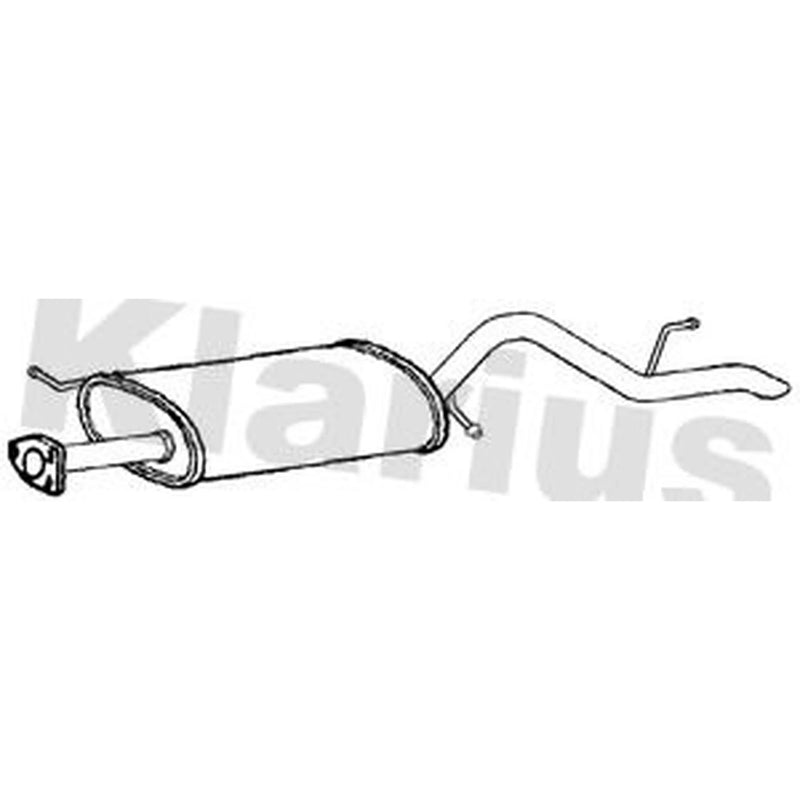 Klarius Box With Tail Pipe Rear fits Mitsubishi L200 / Triton 2005-2015 2.4 2.5