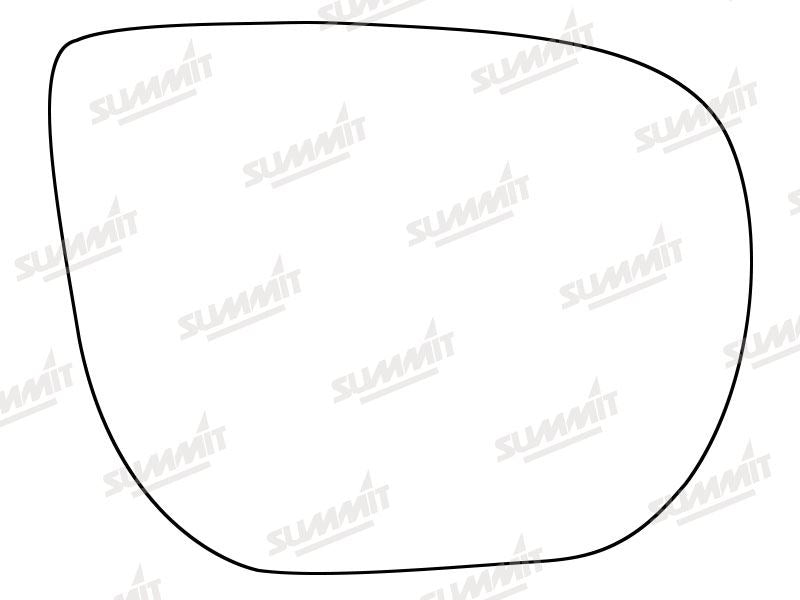 Summit Heated Base Plate With Standard Mirror Glass fits Hyundai Santa Fe 12 on RHS Summit - Bars 4 Cars