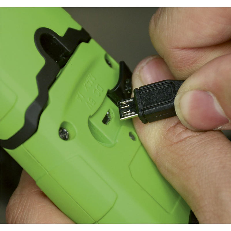 Sealey Rechargeable 360 Inspection Light 3W COB & 1W SMD LED Green Lithium-Polym Sealey - Dynamic Drive