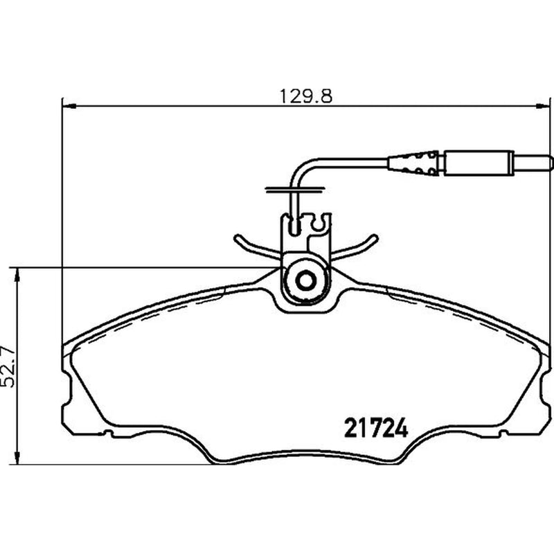 Mintex Front Brake Pad Set fits Peugeot 406 1995-2004 1.6 1.8 1.9