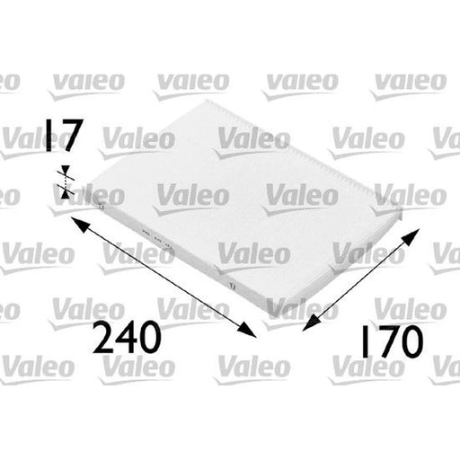 Valeo Cabin Air Filter (Pollen Filter) 698689