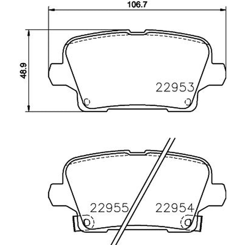 DON Rear Brake Pad Set fits Opel Insignia B Country Tourer 2017-2018 1.5 1.6 2.0