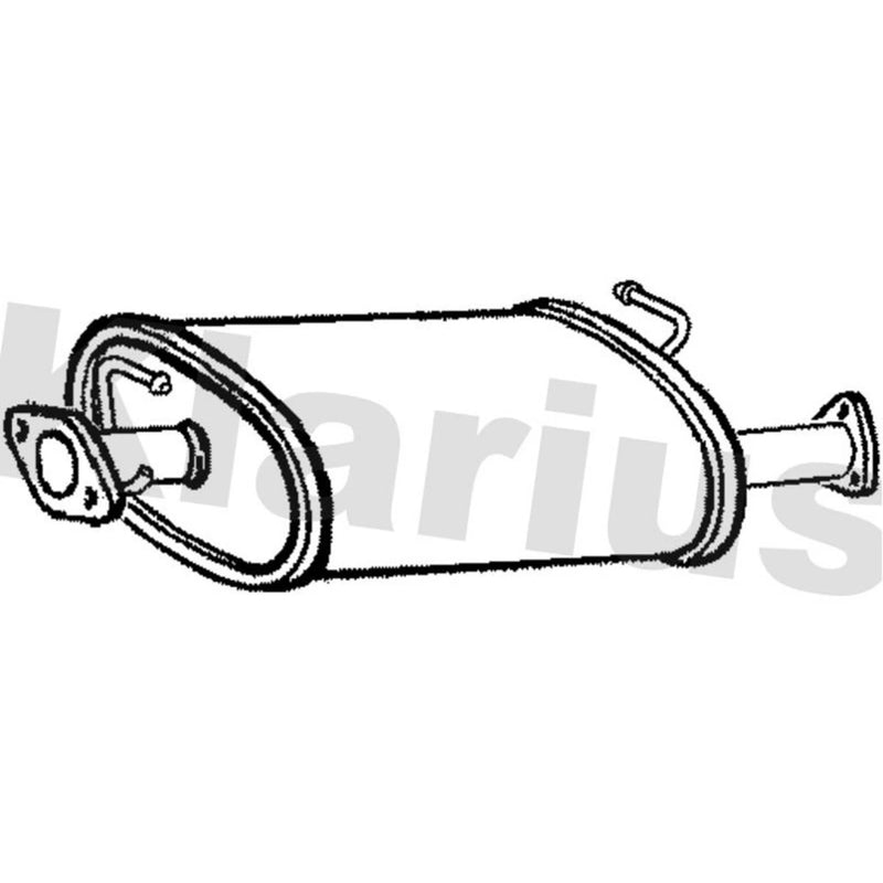 Klarius Box With Centre Pipe Centre fits Land Rover Defender Station 2006-2016