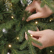 Dellonda Pre-Lit 5ft Hinged Christmas Tree with Warm White LED Lights & PE/PVC Tips Dellonda - Dynamic Drive
