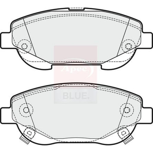 Apec Front Brake Pad Set fits Toyota Avensis 2008-2018 2.0 2.2