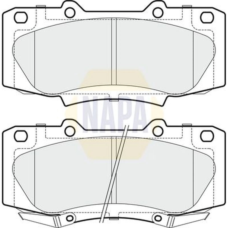 NAPA Front Brake Pad Set fits Toyota Hilux Vigo VII Pickup 2005-2015 2.5 3.0