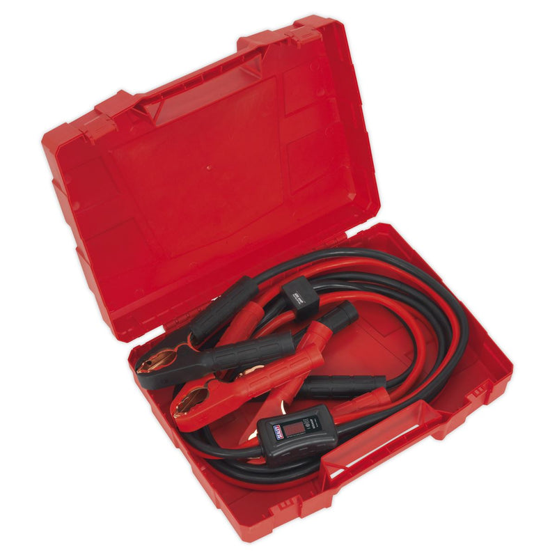 Sealey Booster Cables 25mmï x 3.5m 600A with Electronics Protection BC25635SR Sealey - Dynamic Drive