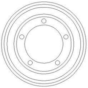 Abtex Brake Drum Assembly Rear fits Ford Transit 2006-2014 2.2