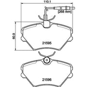Mintex Front Brake Pad Set fits Renault Laguna I 1993-2001 1.8 2.2