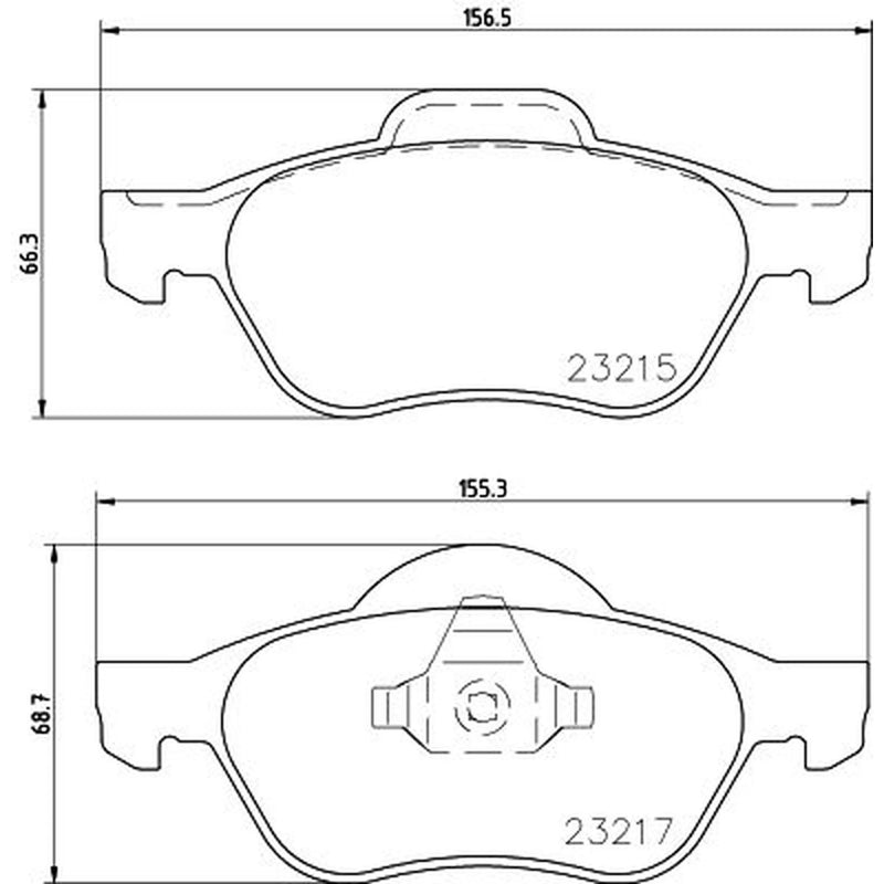 DON Front Brake Pad Set fits Renault Laguna 2012-2015 1.5