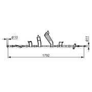 Bosch Handbrake Cable Left Rear fits Honda Cr-V III 2006-2012 2.0 2.2 2.4