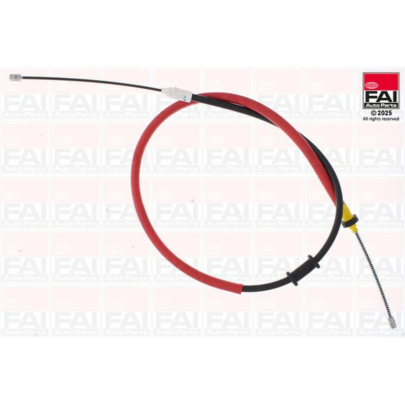 FAI Handbrake Cable Left Rear fits Nissan Kubistar 2003-2009 1.2 1.5 1.6