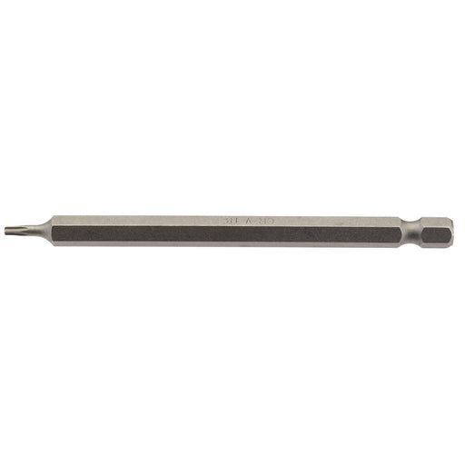 Draper TX-STAR Insert Bit, 1/4" Hex, 100mm Long, T8 (Pack of 1) Draper - Dynamic Drive
