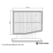 Blue Print Engine Air Filter fits Hyundai Grandeur 2022 on 1.6