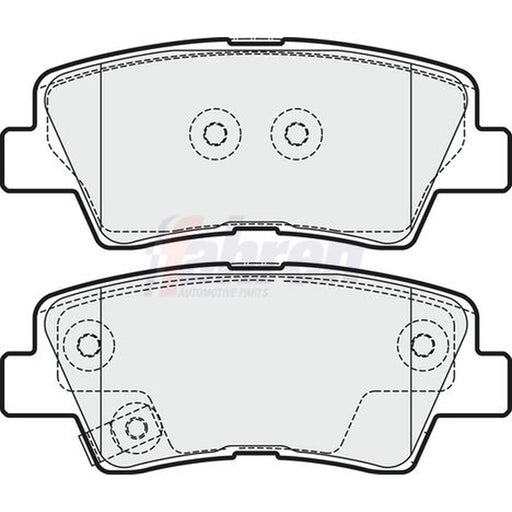 Fahren Rear Brake Pad Set FBP3374