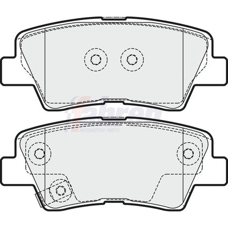 Fahren Front & Rear Brake Discs & Pads fits Kia Soul II 2014-2018 1.6