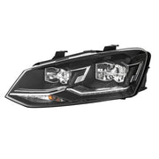Hella Headlight Headlamp LED Left fits VW Polo V 2009-2022 1.0 1.2 1.4 1.6