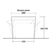Outwell Tall Connection Crossville 250SA Access zone 240 - 270 cm (Connector Only) Outwell - Dynamic Drive