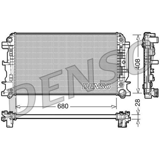 Denso Engine Radiator fits Mercedes-Benz Sprinter 3,5-T 2006-2018