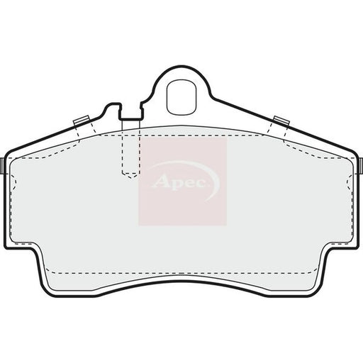 Apec Rear Brake Pad Set PAD1029
