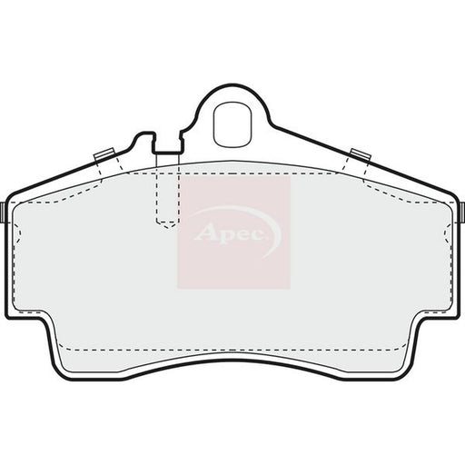 Apec Rear Brake Vented Discs & Pads fits Porsche Boxster 1996-2004 2.5 2.7