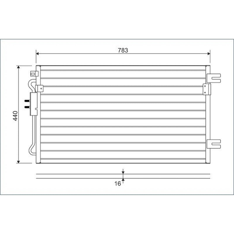 Valeo Air Conditioning Condenser 817739