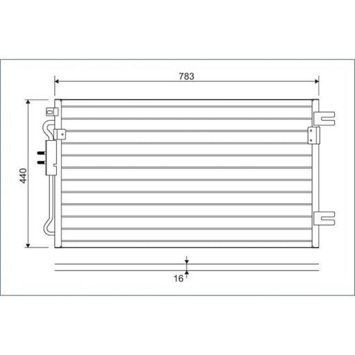 Valeo Air Conditioning Condenser 817739