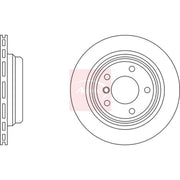 Apec 2 x Vented Brake Discs fits BMW 5 1995-2004