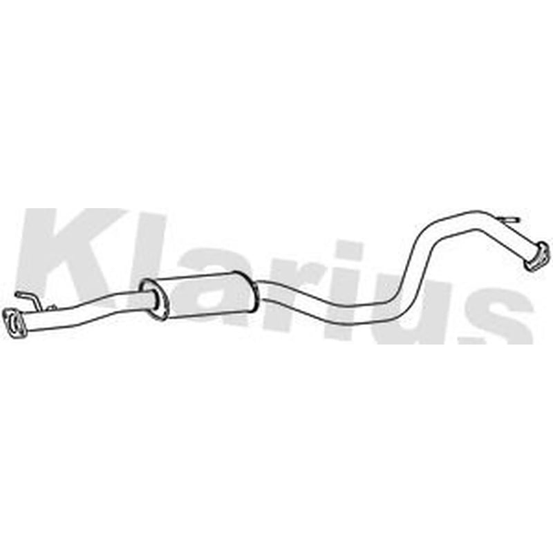 Klarius Box With Centre Pipe Centre fits Nissan Qashqai II 2013-2014 1.2 1.6