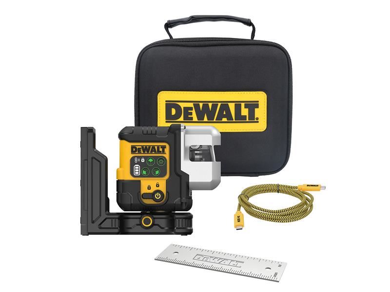 DeWALT Power Tools DCLE14301 USB 3 x 180 Degree Green Beam Laser DeWALT Power Tools - NN4 Online