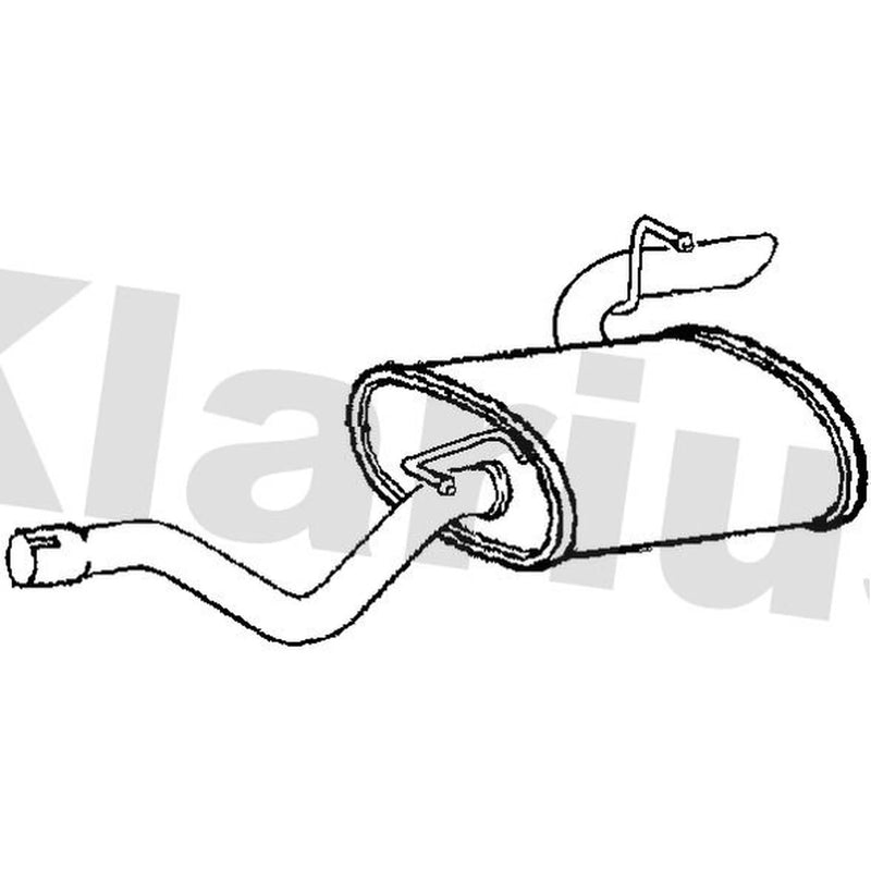 Klarius Box With Tail Pipe Rear fits Mercedes-Benz Viano 2003 on