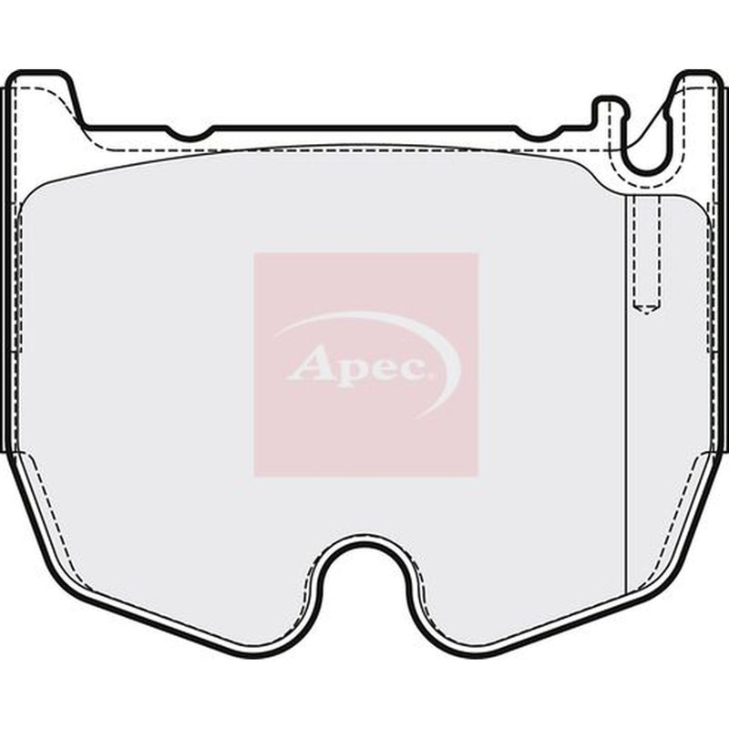Apec Front Brake Pad Set fits Mercedes-Benz Cls 2005-2010 219.376