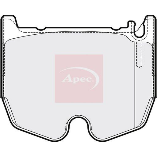 Apec Front Brake Pad Set fits Mercedes-Benz Cls 2005-2010 219.376