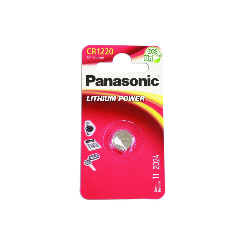 Connect Panasonic Coin Cell Battery CR1220 1pc 36910 Connect Workshop Consumables - Dynamic Drive
