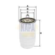 NAPA Fuel Filter Element fits Hyundai H-1 / Starex Bus 2002-2007 2.5