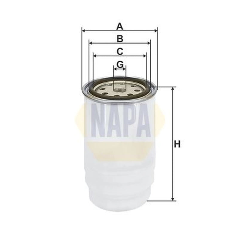 NAPA Fuel Filter Element fits Hyundai H-1 / Starex Bus 2002-2007 2.5