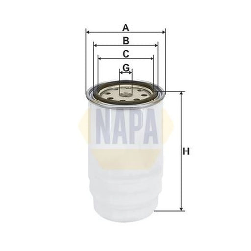 NAPA Fuel Filter Element fits Hyundai H-1 / Starex Bus 2002-2007 2.5