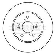 Borg & Beck Front & Rear Brake Discs & Pads fits Honda Cr-V IV 2012-2018 2.4