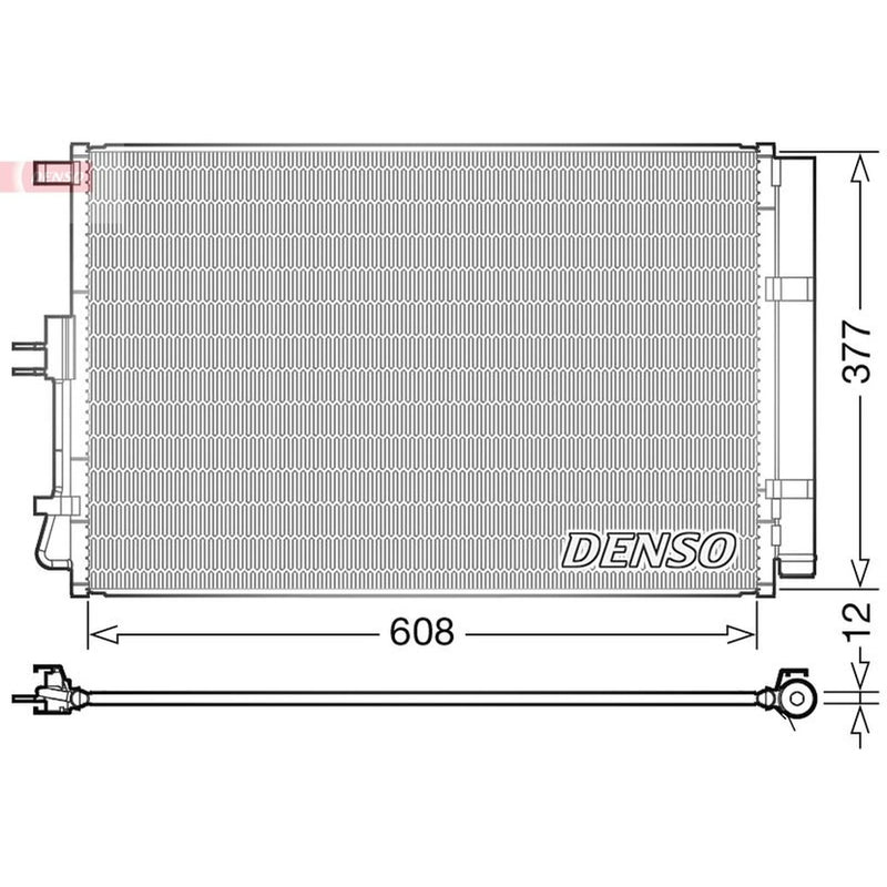 Denso Air Conditioning Condenser fits Kia Soul I 2009-2014 1.6