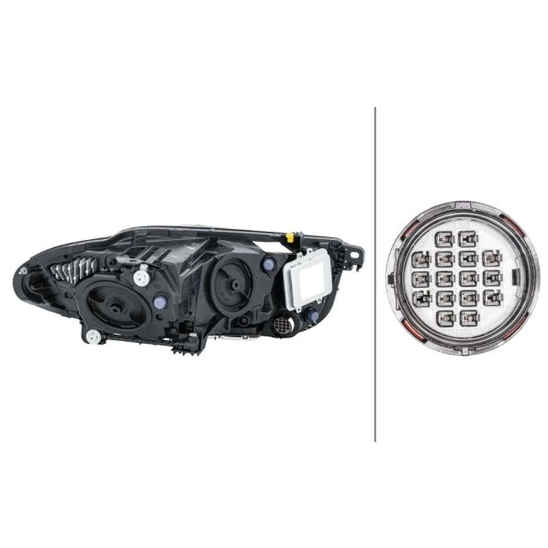 Hella Headlight Headlamp LED Left fits Jaguar Xe 2015 on 2.0 3.0