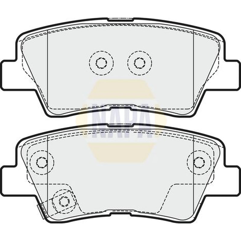 NAPA Rear Brake Pad Set fits Kia Soul I 2009-2014 1.6