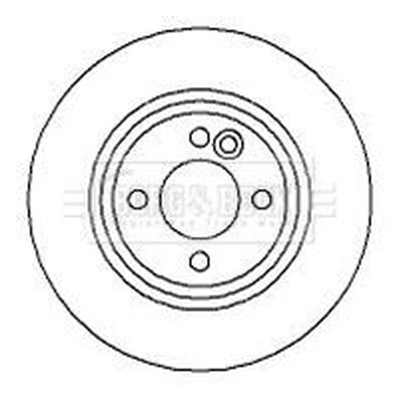 Borg & Beck Front & Rear Brake Discs & Pads fits Mini Mini 2001-2008