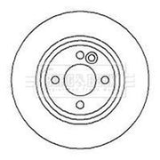 Borg & Beck Front Brake Vented Discs & Pads fits Mini Mini 2001-2008